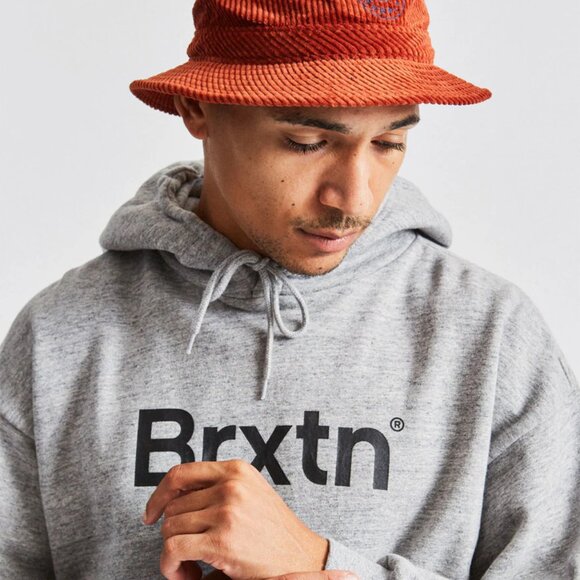 Brixton Oath Corduroy Packable Bucket Hat Red Burnt Orange Medium Round Top main image 12